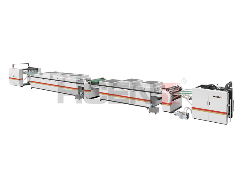HCSG-1200/1400EX(厚紙) 全自動UV雙機座全面上光過油機